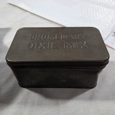 Vintage Dromedary Dixie Mix Embossed Metal Tin CANCO Fruitcake Baking 1930s picture