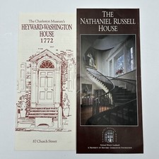 Charleston Museum's Heyward-Washington House 1772 & Nathaniel Russel-2 Brochures picture