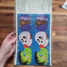 Vintage 1988 Halloween Garland 1988 New Sealed Banner Decoration Retro Skeleton  picture