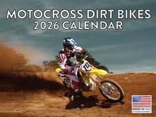 Motocross Dirt Bike Calendar 2026 Dirtbike Motorcycle Monthly Wall picture