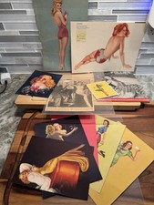 Vintage 1930-40 Pinup Girls Lithographs Lot Devorss Art Prints Munson Erbit picture