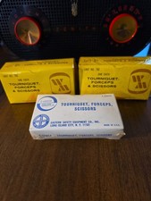 Vintage NOS First Aid Unit Boxes Lot of 3 Factory Cellophane Wrapped Tourniquet picture