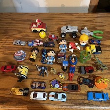 Junk Drawer Lot of Vintage Figures Toys Random mixed picture