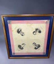 Presidential Political Handkerchief Roosevelt Cleveland Taft McKinley Gilded Era picture
