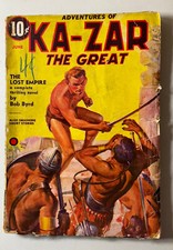 KA-ZAR THE GREAT-JUNE 1937-FINAL PULP APPEARANCE-RARE picture