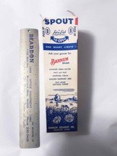 Antique 1950 Barnum’s Milk Waxed Quart Carton Barnum Minnesota Great Condition picture
