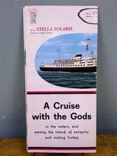 Sun Line Stella Solaris Greece Cruise Ship Information Brochure Pamphlet 1966 picture