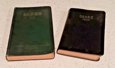 Lot of 2 Vintage 1935 & 1937 Handwritten Diaries By School Aged Person picture