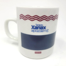 Holy Grail Vintage Rare Xanax Drug Rep Coffee Mug Cup Heat Color Change Upjohn picture
