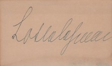 LOTTE LEHMANN 1888-1976 GERMAN SOPRANO SINGER-Hand Signed Autograph 3x5 CARD picture