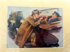 Vintage Calendar Art, “Laying down the law” Harold Anderson Labor Day, Oct.1940  picture