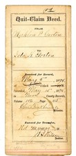 1894 Ohio Quit-Claim Deed – Mahlon P. Gorton to Ida H. Gorton, Portage County picture