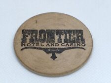 Frontier Hotel Casino Las Vegas Wood Wooden Token Chip Steer Vintage  picture