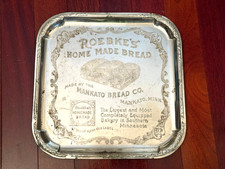 EXTREAMLY RARE 1910. ROEBKER'S BREAD METAL ETCHED ADVERTISING TRAY. MANKATO,MN.  picture