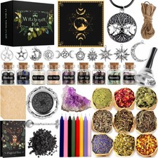 Witchcraft Supplies Kit for Spells, 56 PCS Beginner Witch Box picture