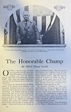 1911 Speaker of the House Missouri Congressman Champ Clark illustrated picture