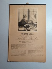 Vtg 1947 Illustrated Calendar R.H. Polenske Brown & Bigelow Western & Outdoor picture