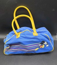 Walt Disney Running Mickey Mouse Bag Duffel Tote Vtg 1970/1980's Disneyana SEE  picture