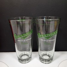 Original Bennigan's Irish American Grill & Tavern Set Of 2 True Pint Glasses  picture
