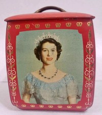 Rare Vintage Queen Elizabeth II & Prince Philip Commemorative Tin June 2nd 1953 picture