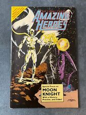 Amazing Heroes #64 1985 Fantagraphics Comic Moon Knight Chris Warner Cover FN/VF picture