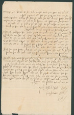 1906 Pinsk Belarus Yiddish Business Contract • Signed Jewish Document Judaica picture