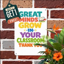 Teacher Hero Vintage Tin Sign School Classroom Appreciation Wall Plaque 8x12 picture