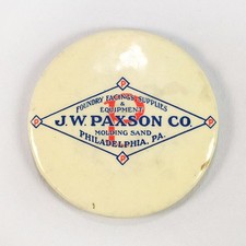 J. W. Paxson Foundry Molding Sand Philadelphia, PA Adv. Celluloid Gambling Game picture