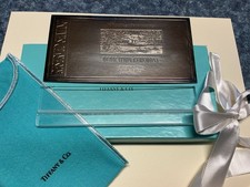 TIFFANY & CO Silver Plated Ticket Ronald Reagan Library Dedication 1991 picture