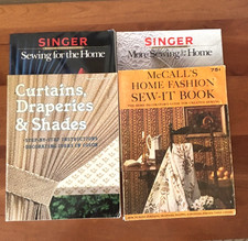 Lot  of 4 Vtg Home Decor Fashions Sewing Books: Singer/McCalls/Sunset (1965-87) picture