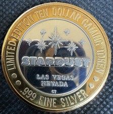 STARDUST RESORT-HOTEL & CASINO RARE Limited Edition 999% .6 Oz Pure Silver Strk picture