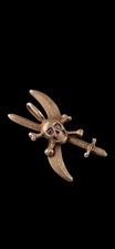 Antique Ww2 Era Central European Swords Pendant 800 Silver Unique Amulet Europe picture