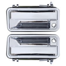 Pair Chrome Exterior Door Handle for Chevy GMC C1500 C2500 C3500 picture