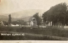 Ellerslie Md 1908 Broadway View RPPC Photo Postcard COPY picture