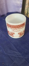 Vintage 1776 1976 American Bicentennial Milk Glass Mug Wagon Train picture