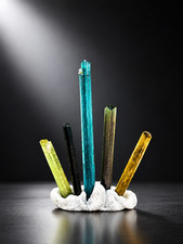9.05CT | Natural Multi Color Tourmaline Crystal Rough Specimen | Afghanistan. picture