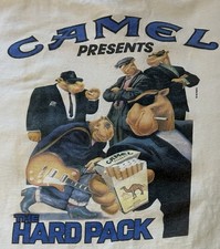 Vintage 1991 Joe Camel The Hard Pack Pocket T-Shirt XL 22.5” X 26” Promo USA picture