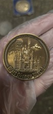 Vintage 1970’s Walt Disney World Magic Kingdom Collector Coin Bronze No Case picture