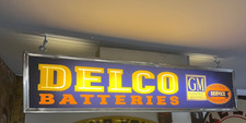 VINTAGE ORIGINAL  Lighted Sign DELCO picture