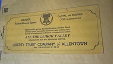 Vintage Liberty Trust Company of Allentown PA Advertising Card Early 1900s picture