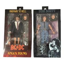 AC/DC Bon Scott & Angus Young Highway To Hell 20cm NECA Clothed Action Figure picture