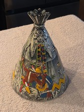 Vintage 1950s McCoy Pottery Slant Top Teepee Indian Cookie Jar USA 137 Complete picture