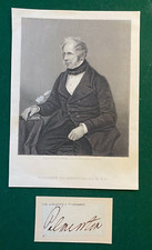 Liberal Prime Minister Lord Palmerston Antique Victorian Political Signature picture
