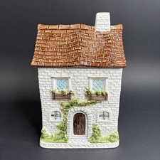 Vtg Otagiri Thatch Roof Cottage Canister Cooke Jar  Japan Discontinued HTF picture