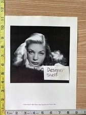 Jane Russell & Lauren Bacall Actresses 1940's Publicity Shot Book Photograph picture