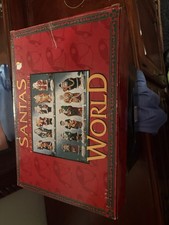 Vintage Set Of Santas From Around the World Porcelain  Handpainted 12 Set w/ Box picture