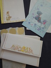 vintage stationery American Greetings sunbonnet girls Holly Hobbie postalette picture