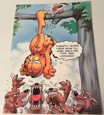 Garfield 1978 Poster Twenty Years From Now Rare Hard To Find Laminated 13.5x19  picture