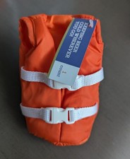 Life Saver 🛟 Orange Life Vest Jacket Drink Can Koozie Holder NWT picture
