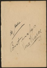 Vera Pearce d1966 & Tom Gamble signed autograph 4x6.5 cut Actors picture